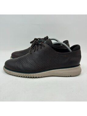 Cole Haan Men's 2 ZERØGRAND Lined Laser Wingtip Oxford Style C34499 Size 9.5